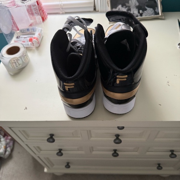 FILA Black Sneakers with Gold Logo Accent main image 5